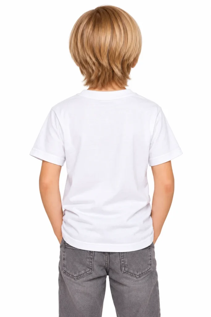 Kids Plain Round Neck T-Shirt