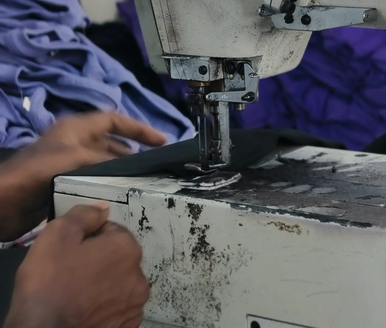 Stitching line in action